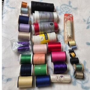 Sewing Thread Lot Coats SureLock Overlock Sulky Metallic Pretty Punch Bead Landi